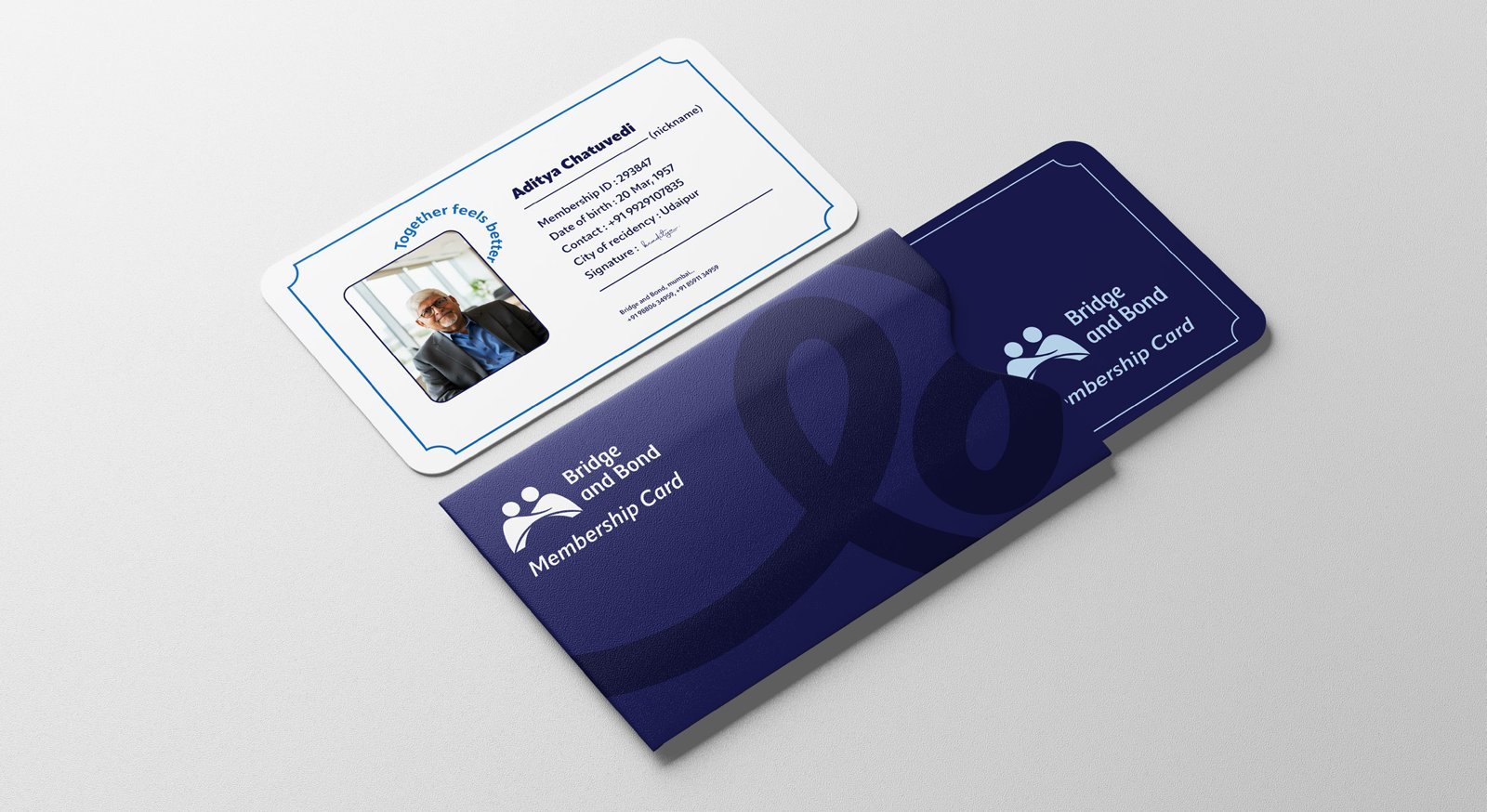 Bridge and Bond membership card mockup
